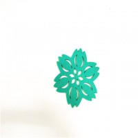 Laser cutting flower shape  Handcraft Wool Felt coaster